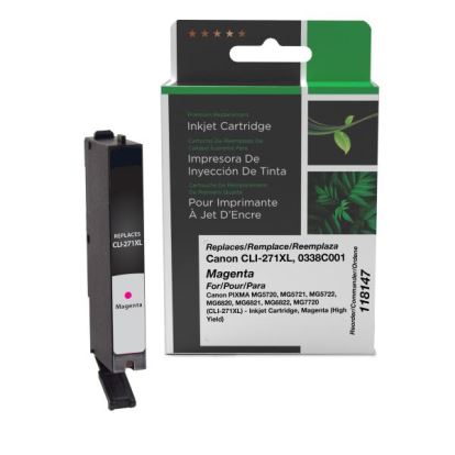 Clover Imaging Remanufactured High Yield Magenta Ink Cartridge for Canon CLI-271XL (0338C001)1