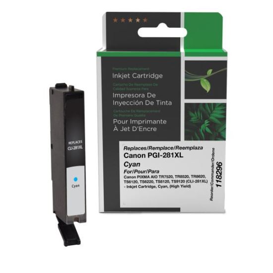 Clover Imaging Remanufactured High Yield Cyan Ink Cartridge for Canon CLI-281XL1