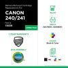 Clover Imaging Remanufactured Black, Color Ink Cartridges for Canon PG-240/CL-2413