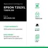 EPC Remanufactured High Yield Black Ink Cartridge for Epson T252XL1202