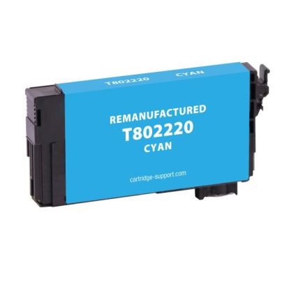 EPC Remanufactured Cyan Ink Cartridge for Epson T8022201