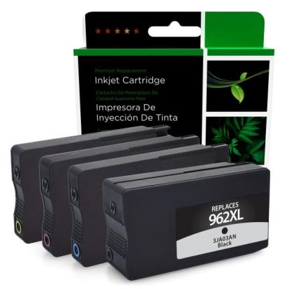 Clover Imaging Remanufactured High Yield Black, Cyan, Magenta, Yellow Ink Cartridges for HP 962XL 4-Pack1