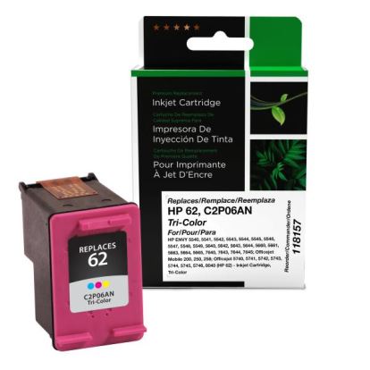 Clover Imaging Remanufactured Tri-Color Ink Cartridge for HP 62 (C2P06AN)1