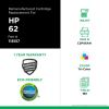 Clover Imaging Remanufactured Tri-Color Ink Cartridge for HP 62 (C2P06AN)3