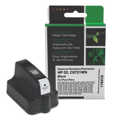 Clover Imaging Remanufactured High Yield Black Ink Cartridge for HP 02 (C8721WN)1