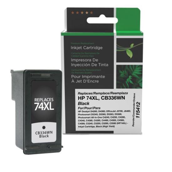 Clover Imaging Remanufactured High Yield Black Ink Cartridge for HP 74XL (CB336WN)1