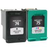 Clover Imaging Remanufactured Black, Tri-Color Ink Cartridges for HP 74/75 (CC659FN)2