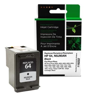 Clover Imaging Remanufactured Black Ink Cartridge for HP 64 (N9J90AN)1