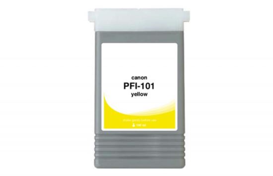 WF Non-OEM New Yellow Wide Format Ink Cartridge for Canon PFI-101 (0886B001AA)1