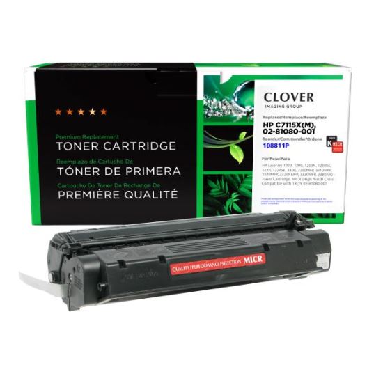 Clover Imaging Remanufactured High Yield MICR Toner Cartridge for HP C7115X, TROY 02-81080-0011