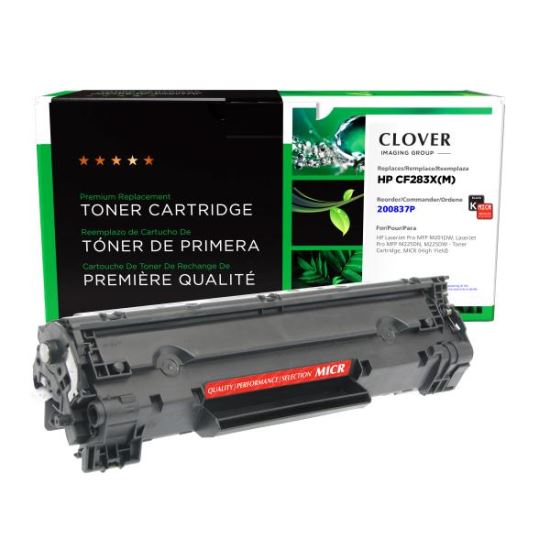 Clover Imaging Remanufactured High Yield MICR Toner Cartridge for HP CF283X, TROY 02-82016-0011