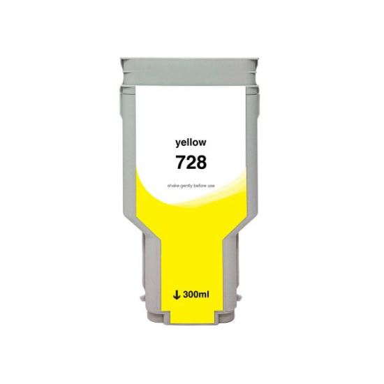 WF Non-OEM New Yellow Wide Format Ink Cartridge for HP 728 (F9K15A)1