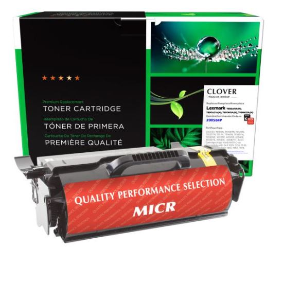 Clover Imaging Remanufactured High Yield Universal MICR Toner Cartridge for Lexmark T650/T652/T654/T6561