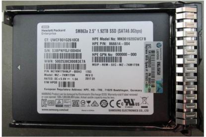 Depot International Remanufactured HPE 1.92TB SATA 6G Mixed Use SFF (2.5in) SC 3yr Wty Digitally Signed Firmware SSD1