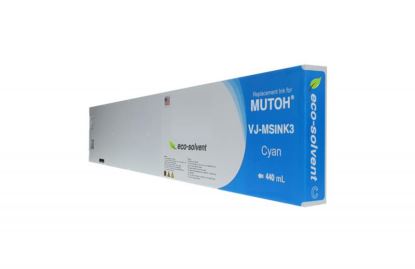 WF Non-OEM New Cyan Wide Format Inkjet Cartridge for Mutoh VJ-MSINK3-CY4401