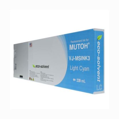 WF Non-OEM New Light Cyan Wide Format Inkjet Cartridge for Mutoh VJ-MSINK3-LC2201