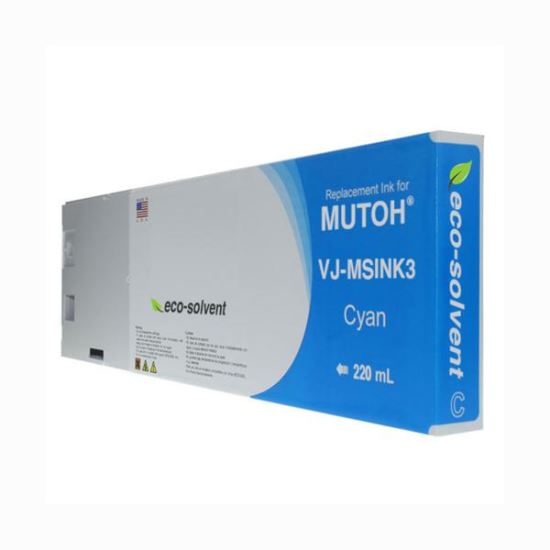 WF Non-OEM New Cyan Wide Format Inkjet Cartridge for Mutoh VJ-MSINK3A-CY2201