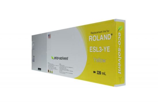 WF Non-OEM New Yellow Wide Format Inkjet Cartridge for Roland ESL3-YE1