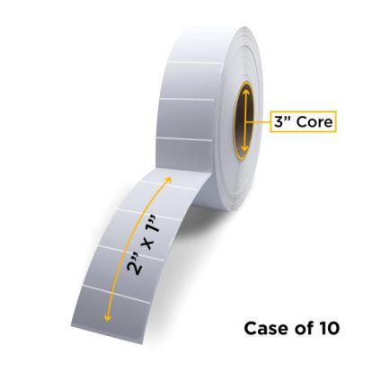 Clover Imaging Non-OEM New Direct Thermal Label Roll 3.0" ID x 8.0" Max OD for Industrial Barcode Printers1