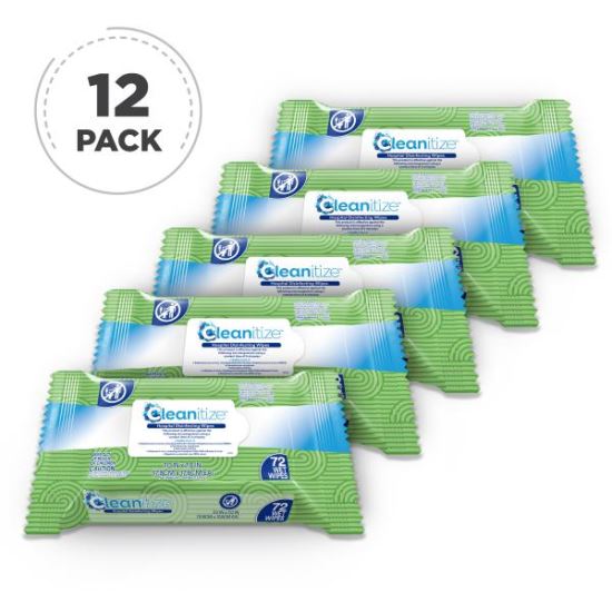 Cleanitize Disinfectant Hospital Wipes (Case of 12 Packs)1