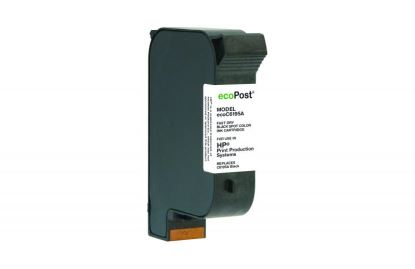 ecoPost Non-OEM New Postage Meter Fast Dry Black Ink Cartridge for HP C6195A1