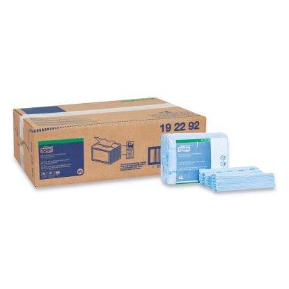 Small Pack Foodservice Cloth, 1-Ply, 11.75 x 14.75, Unscented, Blue with Blue Stripe, 50/Poly Pack, 4 Packs/Carton1