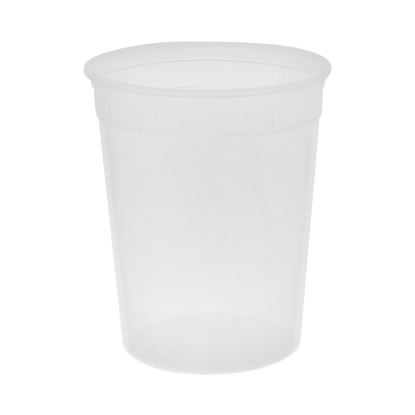 Newspring DELItainer Microwavable Container, 32 oz, 4.55 x 4.55 x 5.55, Natural, Plastic, 480/Carton1