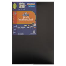 Premium Foam Display Board, CFC-Free Polystyrene, 24 x 36, Black Surface and Core, 12/Carton1