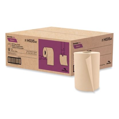 Select Hardwound Roll Towels, 1-Ply, 7.88" x 350 ft, Natural, 12 Rolls/Carton1