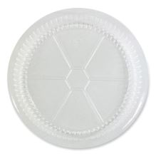 Round Aluminum To-Go Container Lids, Dome Lid, 9", Clear, Plastic, 500/Carton1