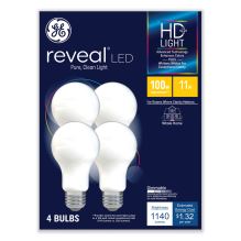 Reveal HD+ LED A19 Light Bulb, 11 W, 4/Pack1