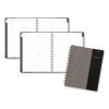 Signature Collection Black/Gray Felt Weekly/Monthly Planner, 11.25 x 9.5, Black/Gray Cover, 13-Month (Jan to Jan): 2024-20251