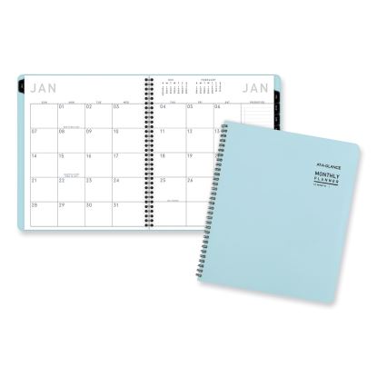 Contemporary Lite Monthly Planner, 11 x 9.5, Light Blue Cover, 12-Month (Jan to Dec): 20241