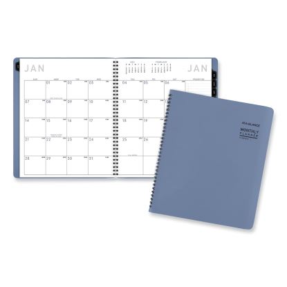 Contemporary Monthly Planner, 11.38 x 9.63, Blue Cover, 12-Month (Jan to Dec): 20241