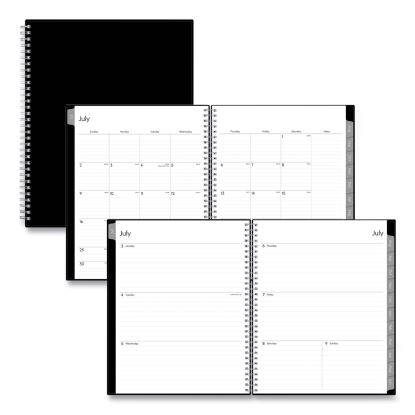 Enterprise Academic Weekly/Monthly Planner, Enterprise Artwork, 11 x 8.5, Black Cover, 12-Month (July to June): 2023 to 20241