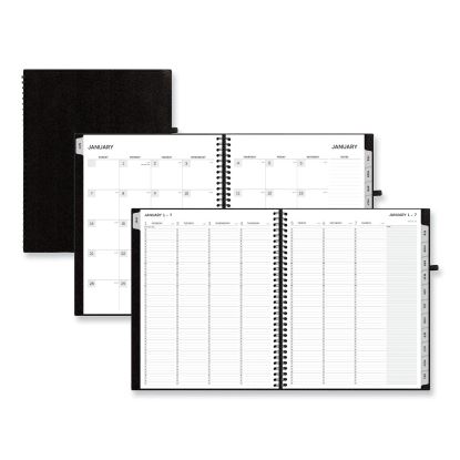 Aligned Weekly/Monthly Appointment Planner, 11 x 8.5, Black Cover, 12-Month (Jan to Dec): 20241