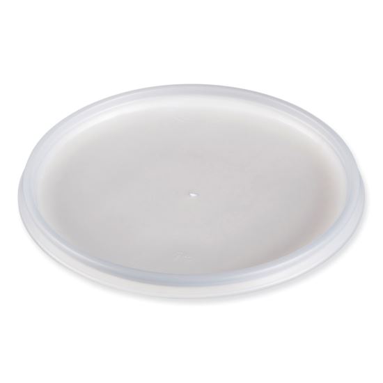 Plastic Lids for Foam Cups, Bowls and Containers, Vented, Fits 12-60 oz, Translucent, 100/Pack, 10 Packs/Carton1