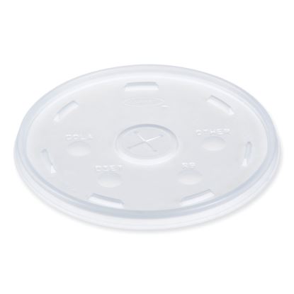 Lids for Foam Cups and Containers, Fits 32 oz, 44 oz, 60 oz Cups, Translucent, 1,000/Carton1
