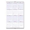 Yearly Wall Calendar, 24 x 36, White/Blue Sheets, 12-Month (Jan to Dec): 20241