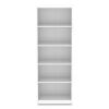 Five-Shelf Bookcase, 27.56" x 11.42" x 77.56", White1