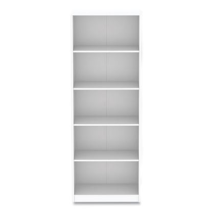 Five-Shelf Bookcase, 27.56" x 11.42" x 77.56", White1
