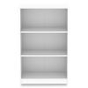 Three-Shelf Bookcase, 27.56" x 11.42" x 44.33", White1