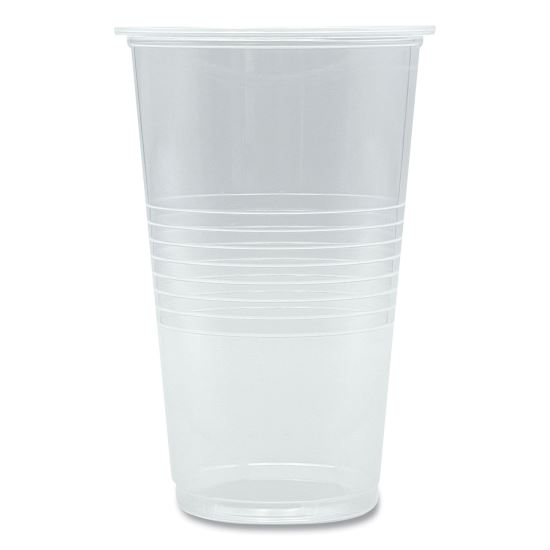 Translucent Plastic Cold Cups, 20 oz, Clear, 1,000/Carton1