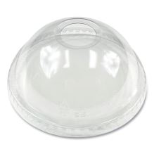 PET Cold Cup Dome Lids, Fits 9 oz to 12 oz PET Cups, Clear, 100/Pack1