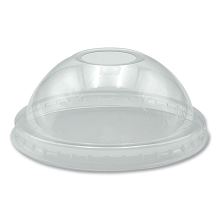 PET Cold Cup Dome Lids, Fits 9 oz to 10 oz PET Cups, Clear, 100/Pack1