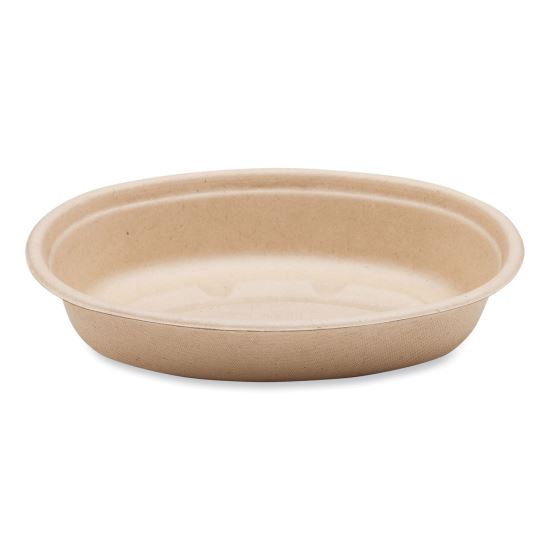 Fiber Bowls, Burrito Bowl, 24 oz, 8 x 5.3 x 1.6, Natural, Paper, 400/Carton1