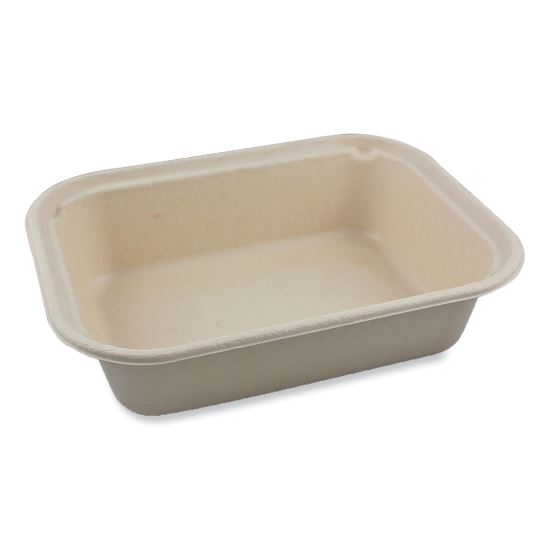 Fiber Containers, 60 oz, 7.5 x 9.8 x 2.7, Natural, Paper, 400/Carton1