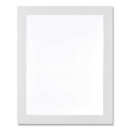 Self Adhesive Sign Holders, 10.5 x 13, Clear with White Border, 2/Pack1