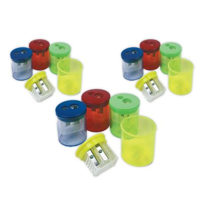 Eisen Sharpeners. Two-Hole, 1.5 x 1.75, Assorted Colors, 12/Pack1