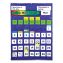 Complete Calendar and Weather Pocket Chart, 51 Pockets, 26 x 37.25, Blue1